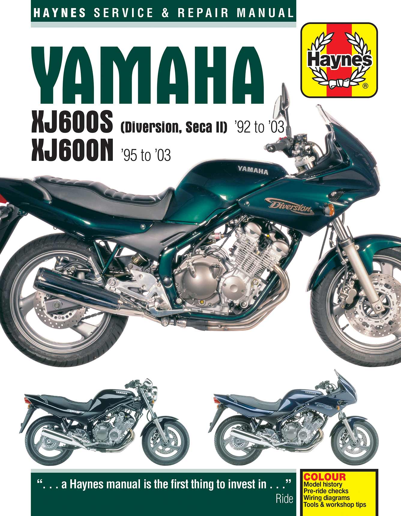 Yamaha XJ600S (Diversion, Seca II) & XJ600N Fours (1992-2003) Haynes Repair Manual