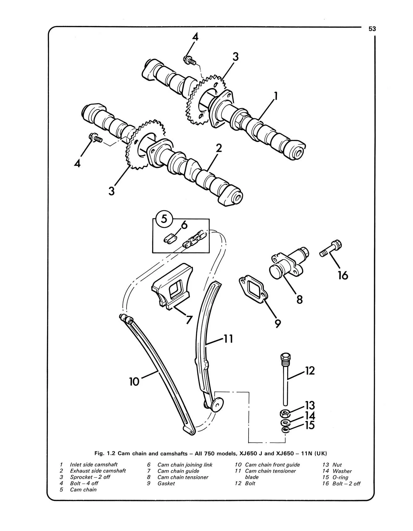 Yamaha XJ650 & 750 Fours (1980-1984) Haynes Repair Manual - Image 5