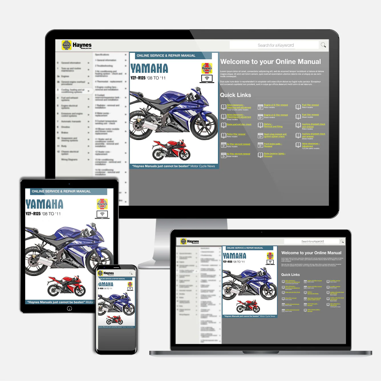 Yamaha YZF-R125 (2008-2011) Haynes Repair Manual - Image 9