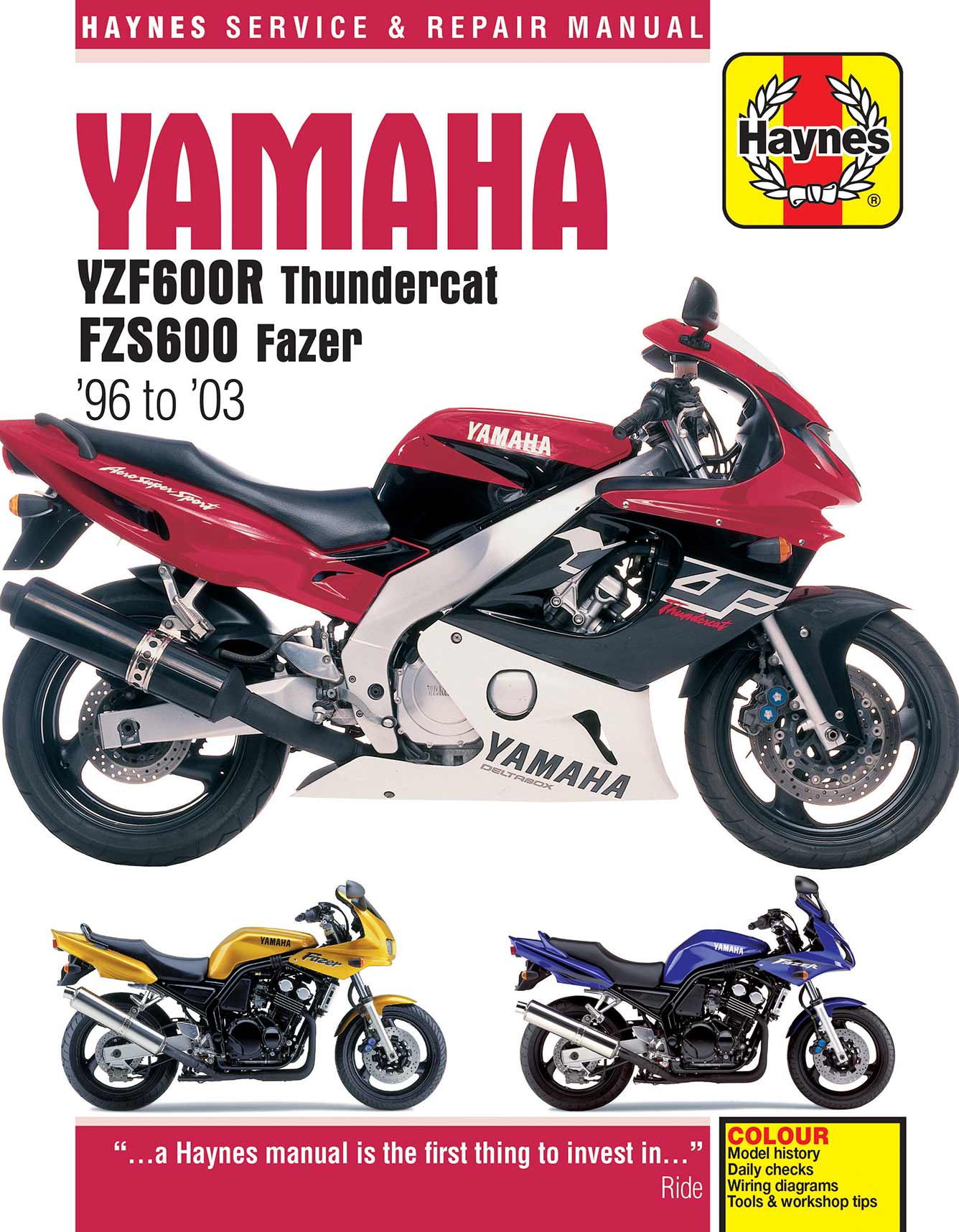 Yamaha YZF600R Thundercat & FZS600 Fazer (1996-2003) Haynes Repair Manual - Image 2