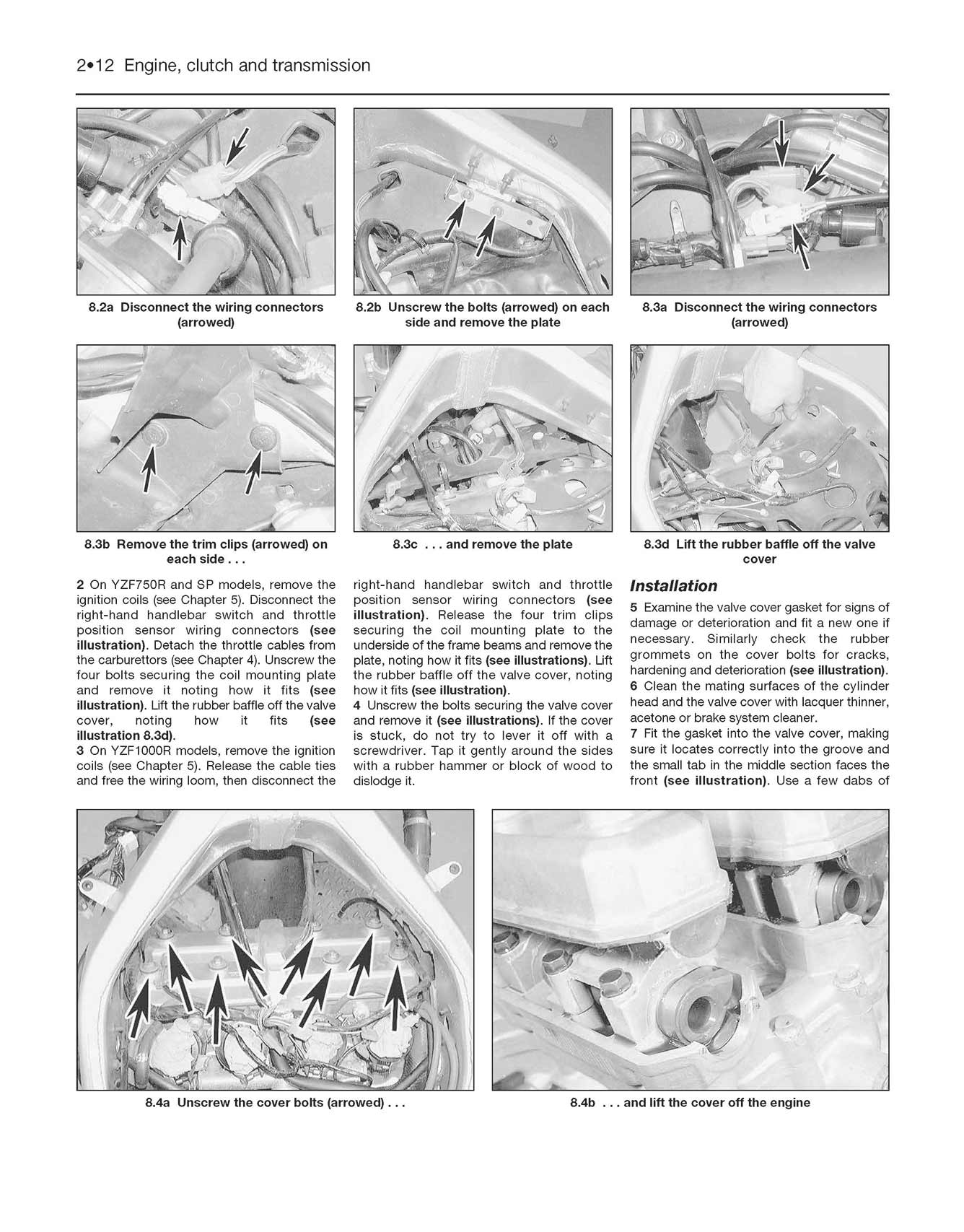 Yamaha YZF750R & YZF1000R Thunderace (1993-2000) Haynes Repair Manual - Image 5