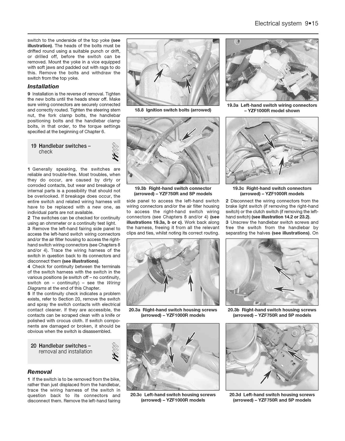 Yamaha YZF750R & YZF1000R Thunderace (1993-2000) Haynes Repair Manual - Image 6
